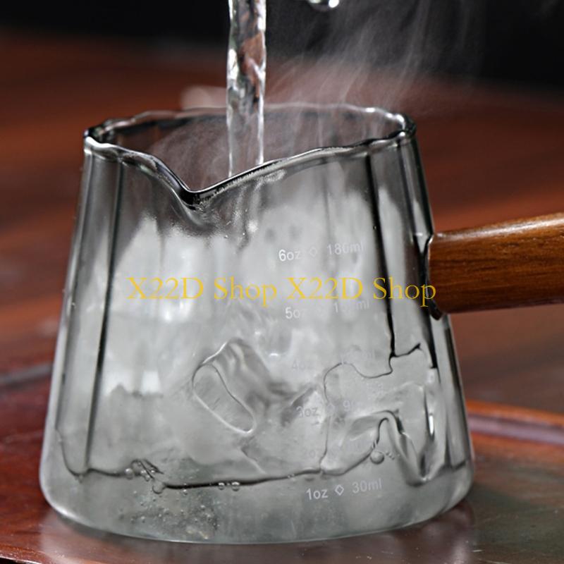 Espresso Shot Glass - X22D Glass Measuring Cup with Handle