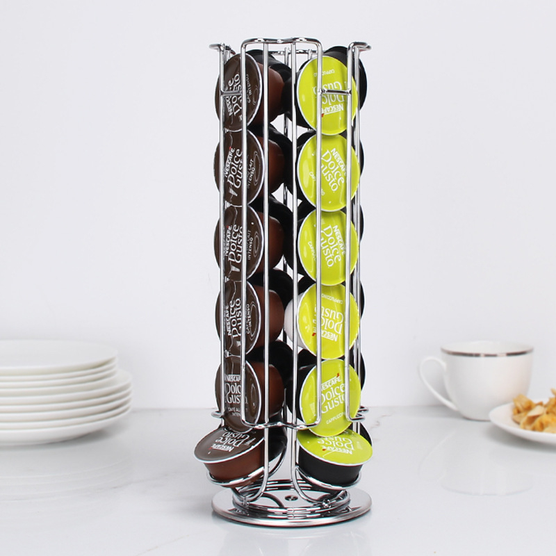 Rotatable Coffee Capsule Displ - Coffee Equipment Rack ulasan dan harga