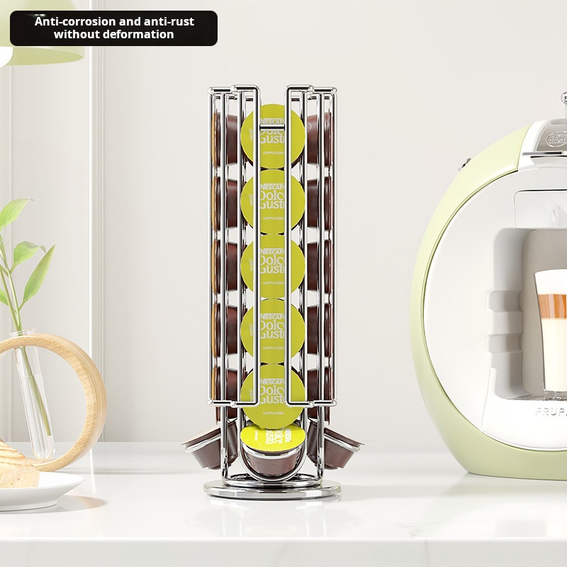 Rotatable Coffee Capsule Displ - Coffee Equipment Rack ulasan dan harga