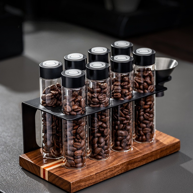 JUSTINLAU Glass Coffee Bean St - Coffee Equipment Rack ulasan dan harga
