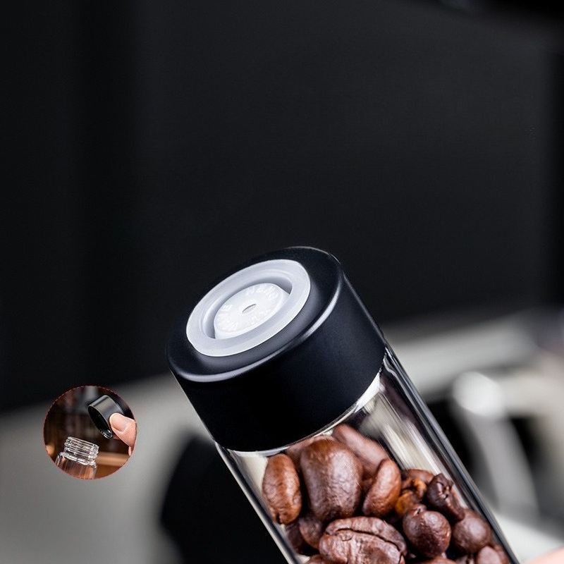JUSTINLAU Glass Coffee Bean St - Coffee Equipment Rack ulasan dan harga