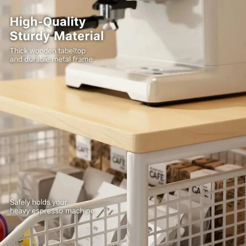 Microwave Coffee Maker Shelf O - Coffee Equipment Rack ulasan dan harga