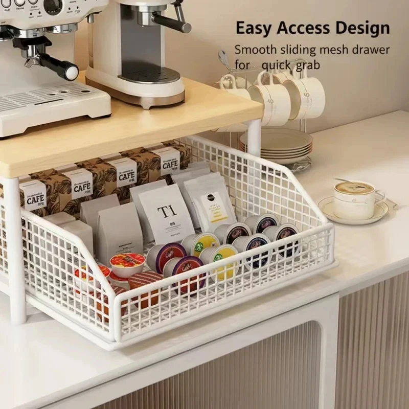 Microwave Coffee Maker Shelf O - Coffee Equipment Rack ulasan dan harga