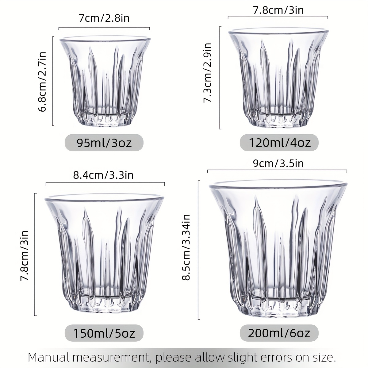 2 Pack Espresso Cups, Clear Gl - Espresso Shot Glass ulasan dan harga