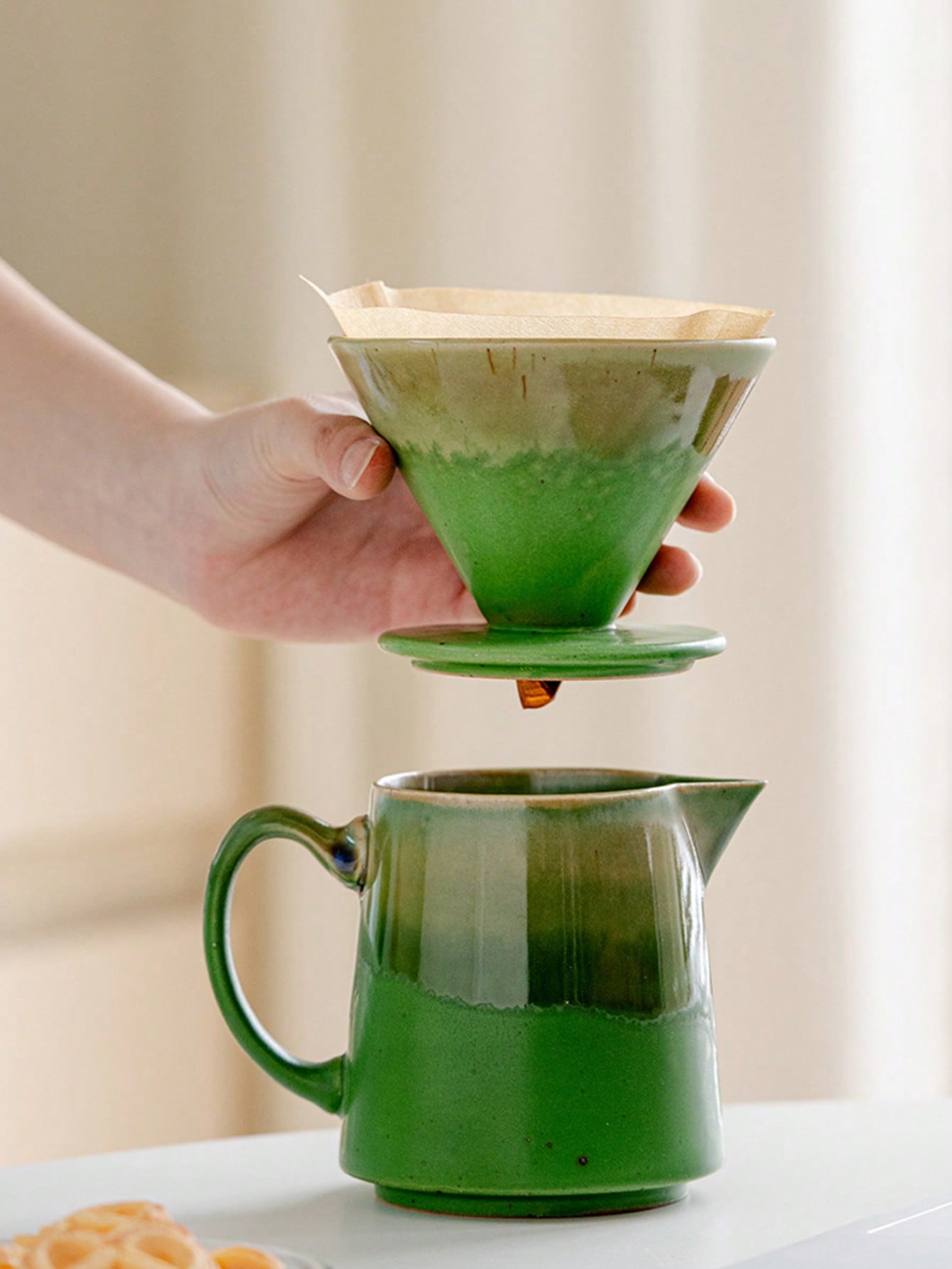 1 Set of Premium Ceramic Pour- - Coffee Equipment Pour Over ulasan dan harga