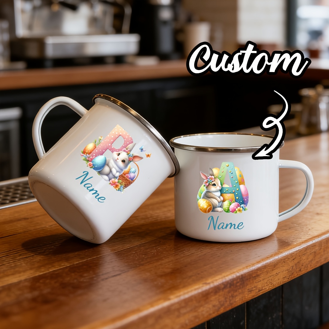 Personalized Mug Floral Initia - Coffee Equipment Gift ulasan dan harga