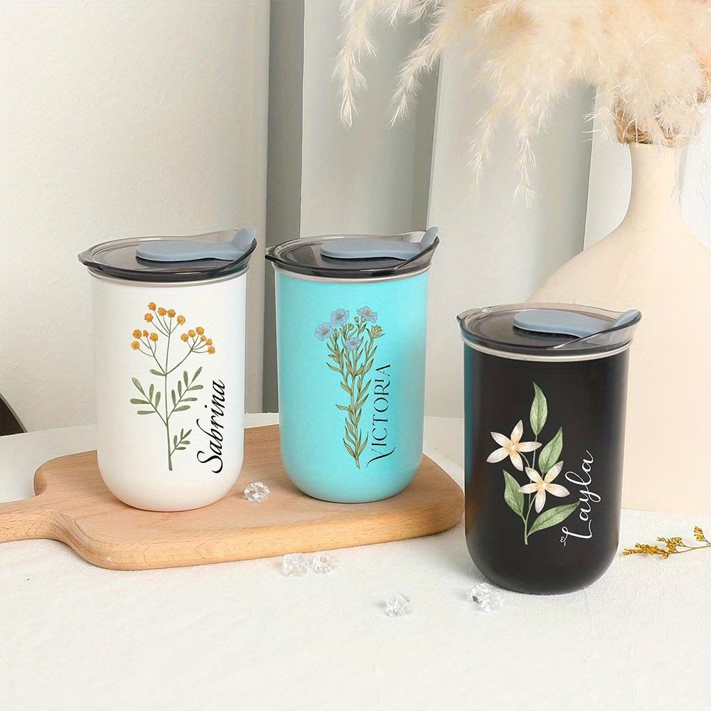 Customized birthday floral mug - Coffee Equipment Gift ulasan dan harga