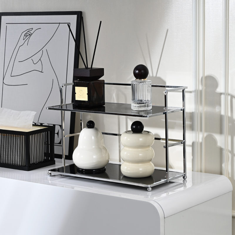 1Pc Double-Layer Desktop Stora - Coffee Equipment Rack ulasan dan harga