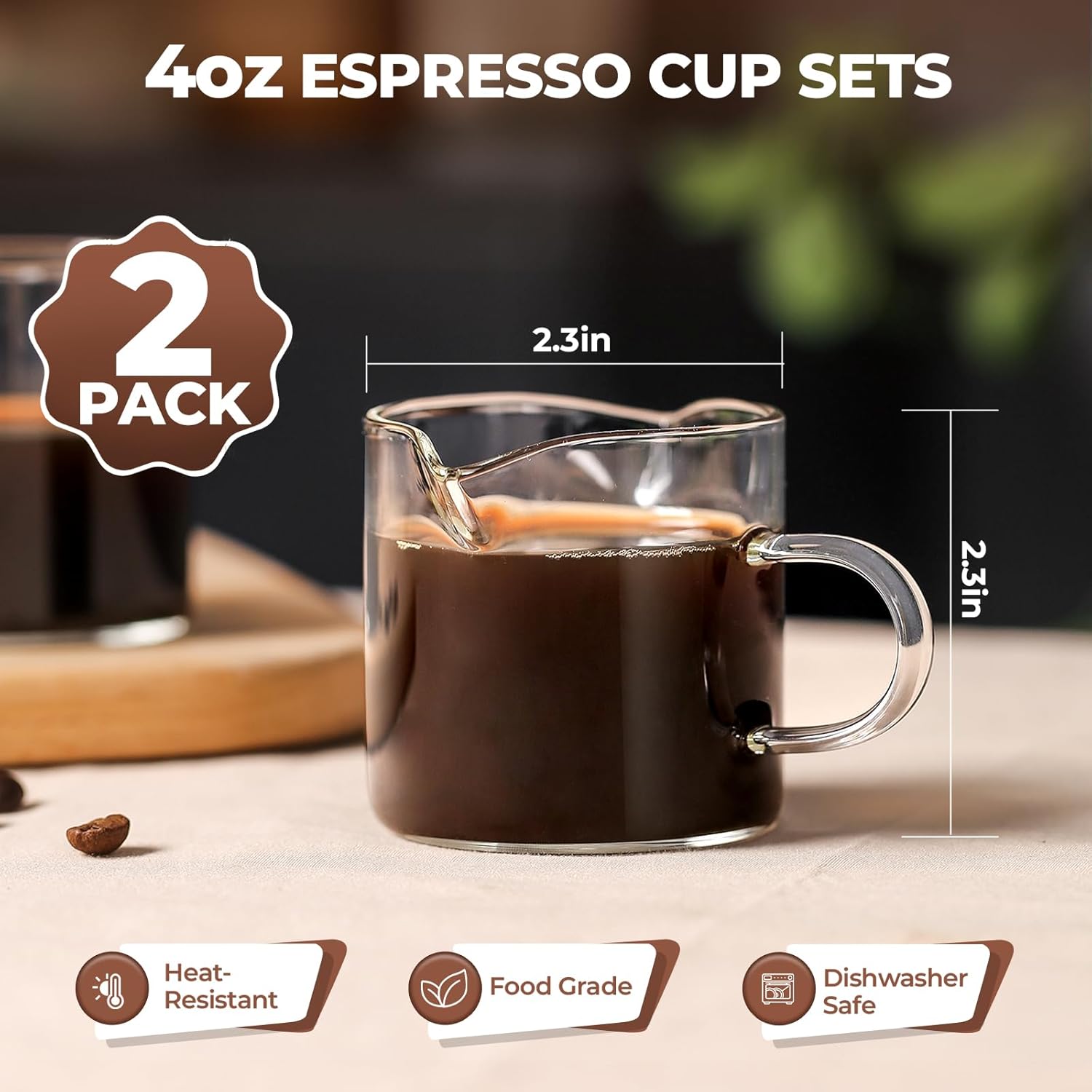 4oz Espresso Shot Glasses Set  - Espresso Shot Glass ulasan dan harga