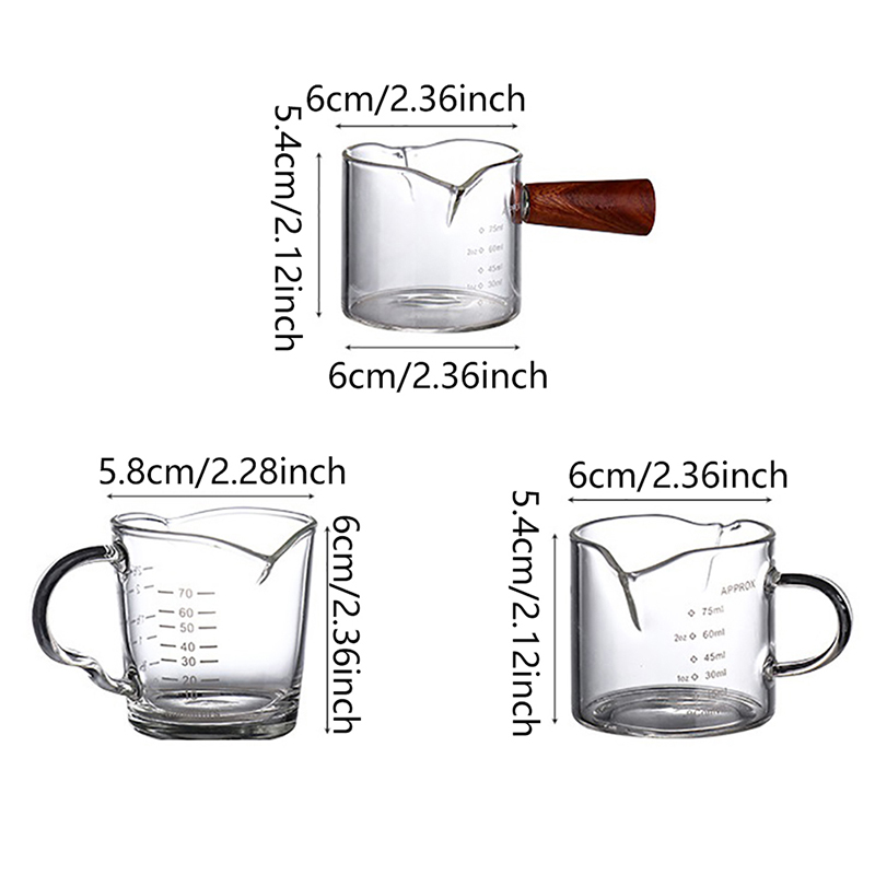 70/75ml Espresso Shot Glass Do - Espresso Shot Glass ulasan dan harga