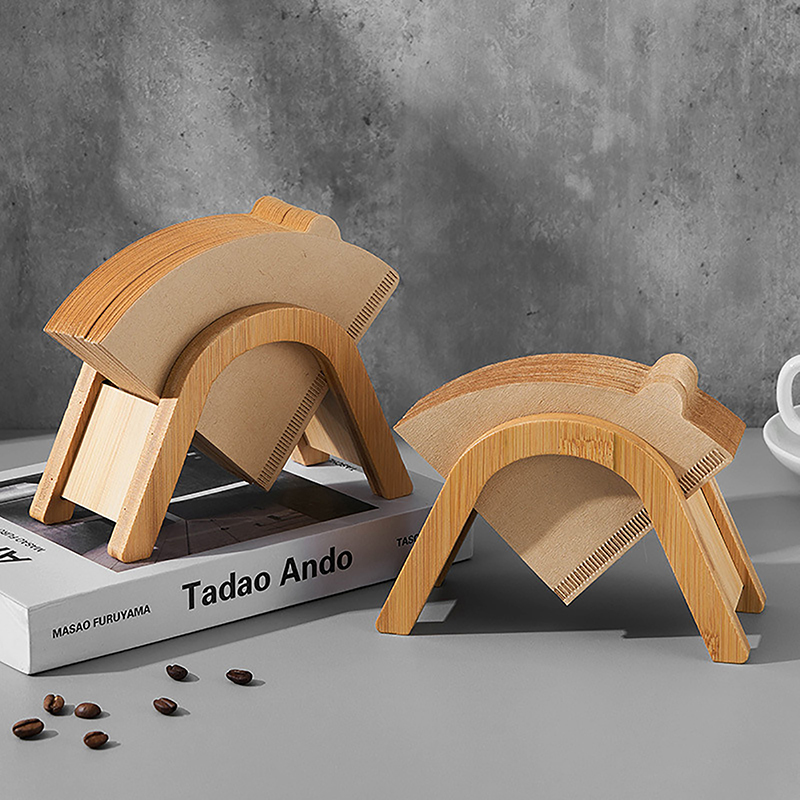 Wooden Coffee Filter Paper Hol - Coffee Equipment Rack ulasan dan harga