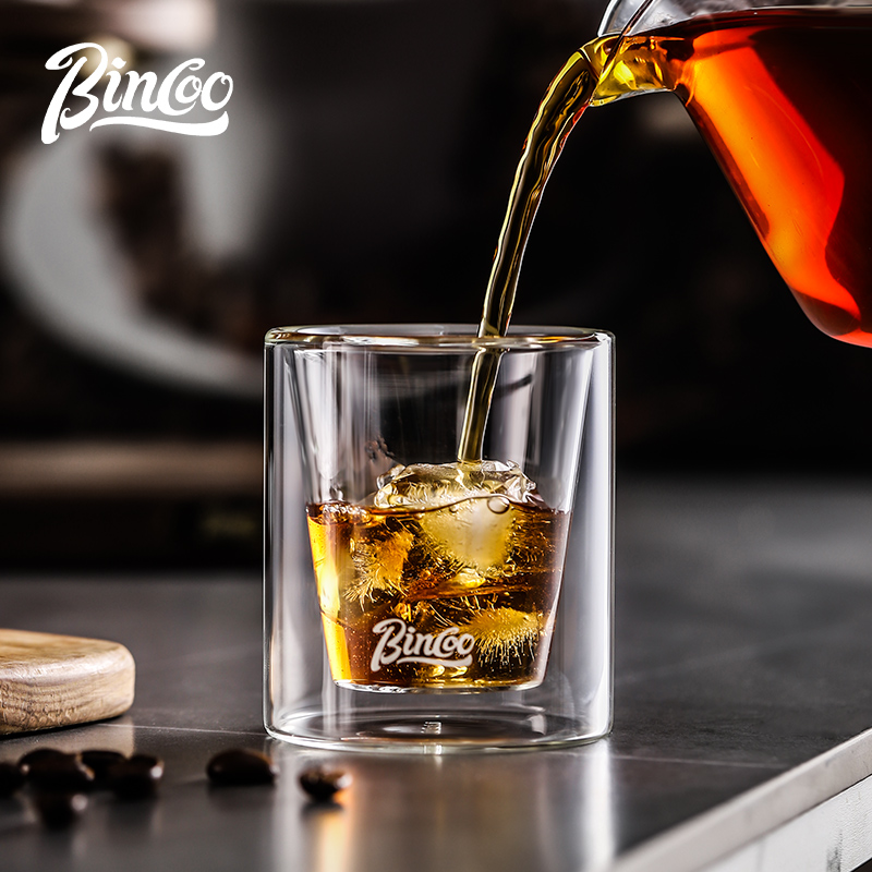 Bincoo Double Glass Coffee Mug - Espresso Shot Glass ulasan dan harga