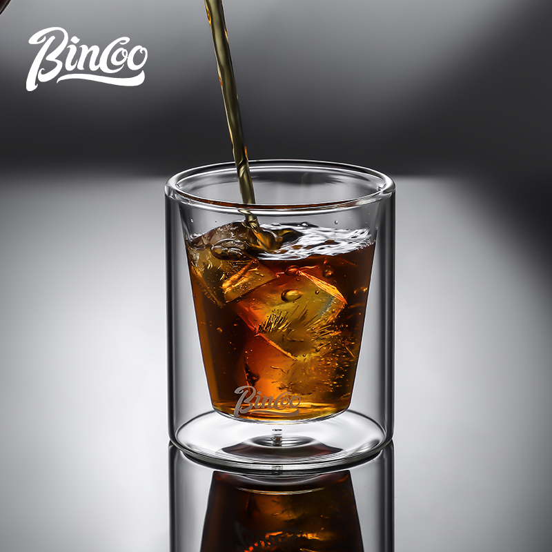 Bincoo Double Glass Coffee Mug - Espresso Shot Glass ulasan dan harga