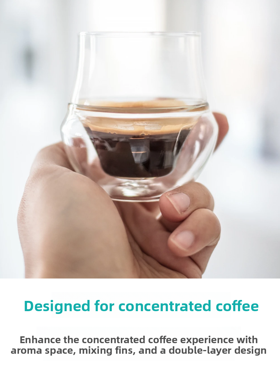 Italian Style Double Layer Hea - Espresso Shot Glass ulasan dan harga