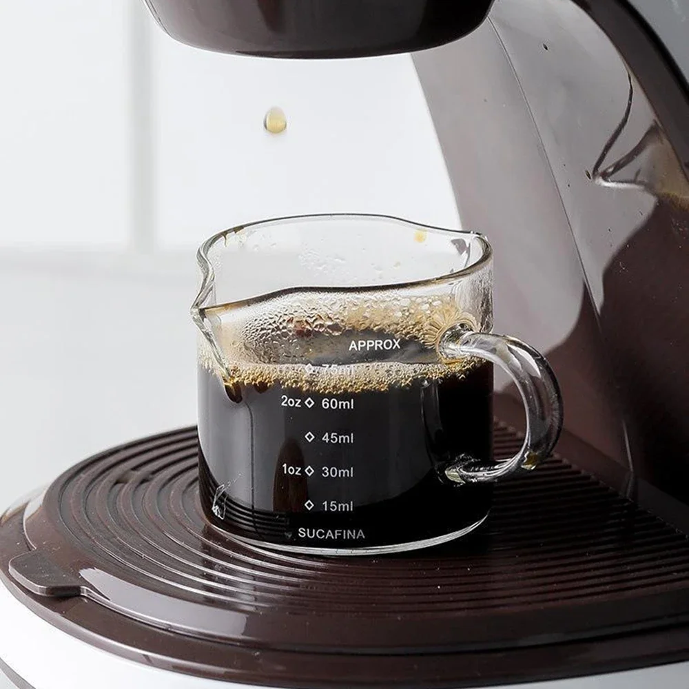 Double Spouts Milk Cup Clear S - Espresso Shot Glass ulasan dan harga