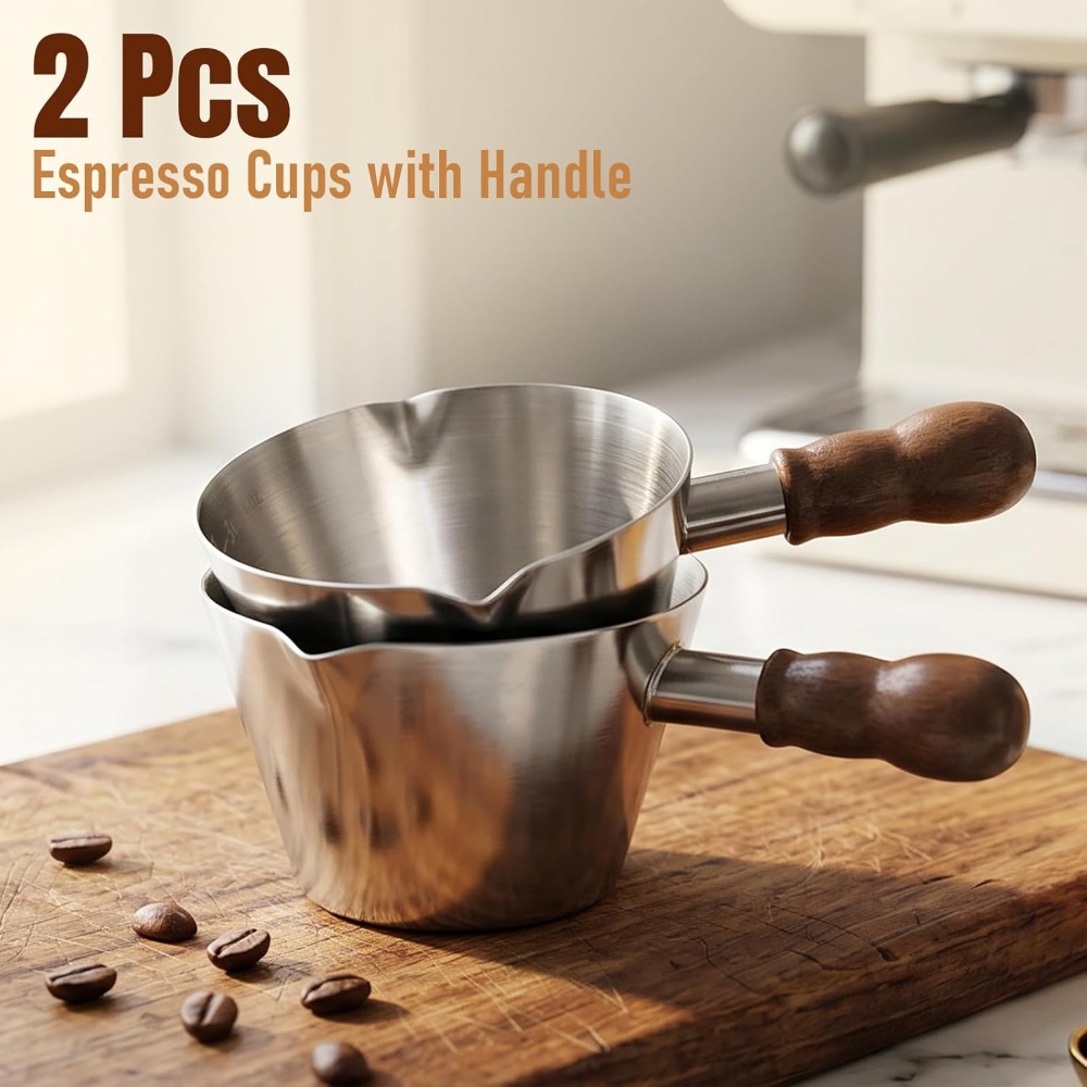 2 Pcs Espresso Cups with Handl - Espresso Shot Glass ulasan dan harga