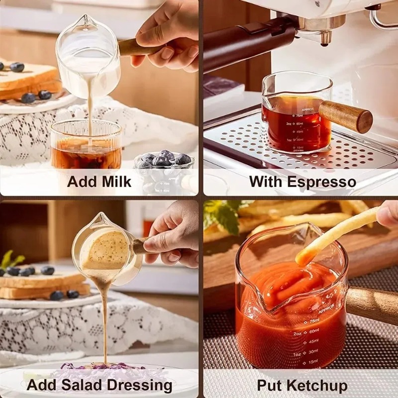 ‌75ml Transparent Espresso Mea - Espresso Shot Glass ulasan dan harga