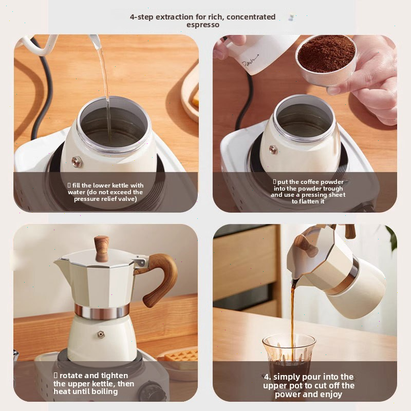 Round-bottomed Moka Pot Single - Coffee Equipment Tools ulasan dan harga